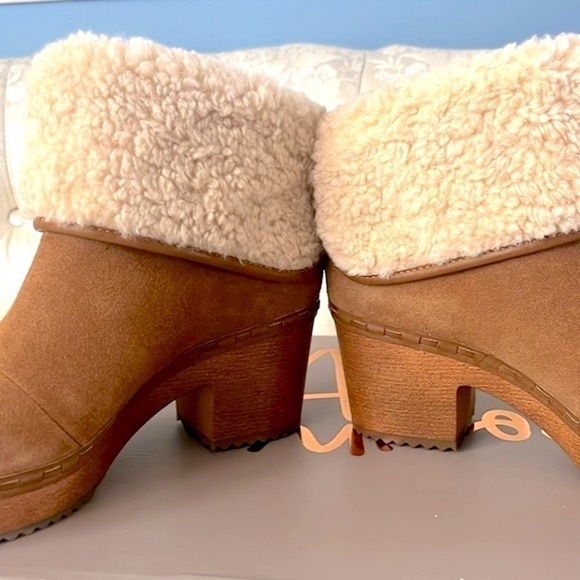 Brand New Crown Vintage Genuine Suede Seloina Ankle Booties w/ Faux Fur Cuff - Picture 12 of 16